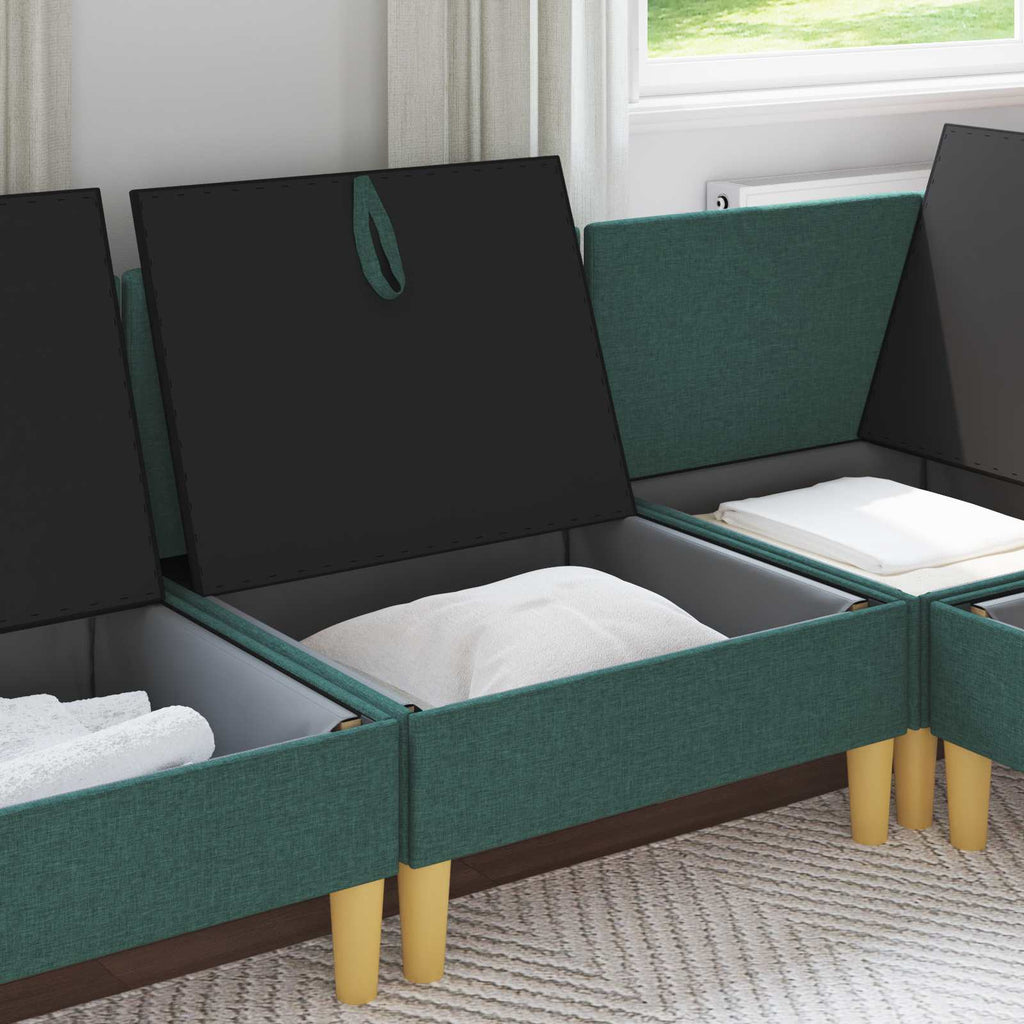 vidaXL Sofa z miejscem do przechowywania tkanina