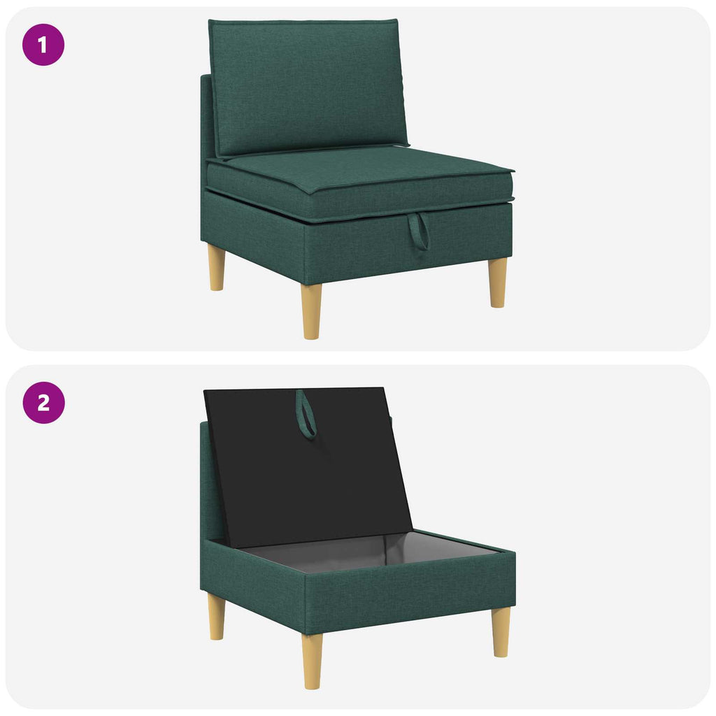 vidaXL Sofa z miejscem do przechowywania tkanina