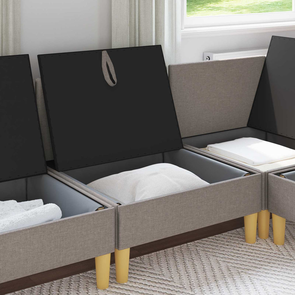 vidaXL Sofa z miejscem do przechowywania tkanina