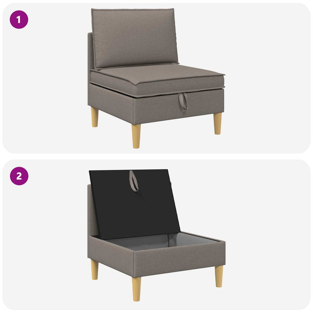 vidaXL Sofa z miejscem do przechowywania tkanina