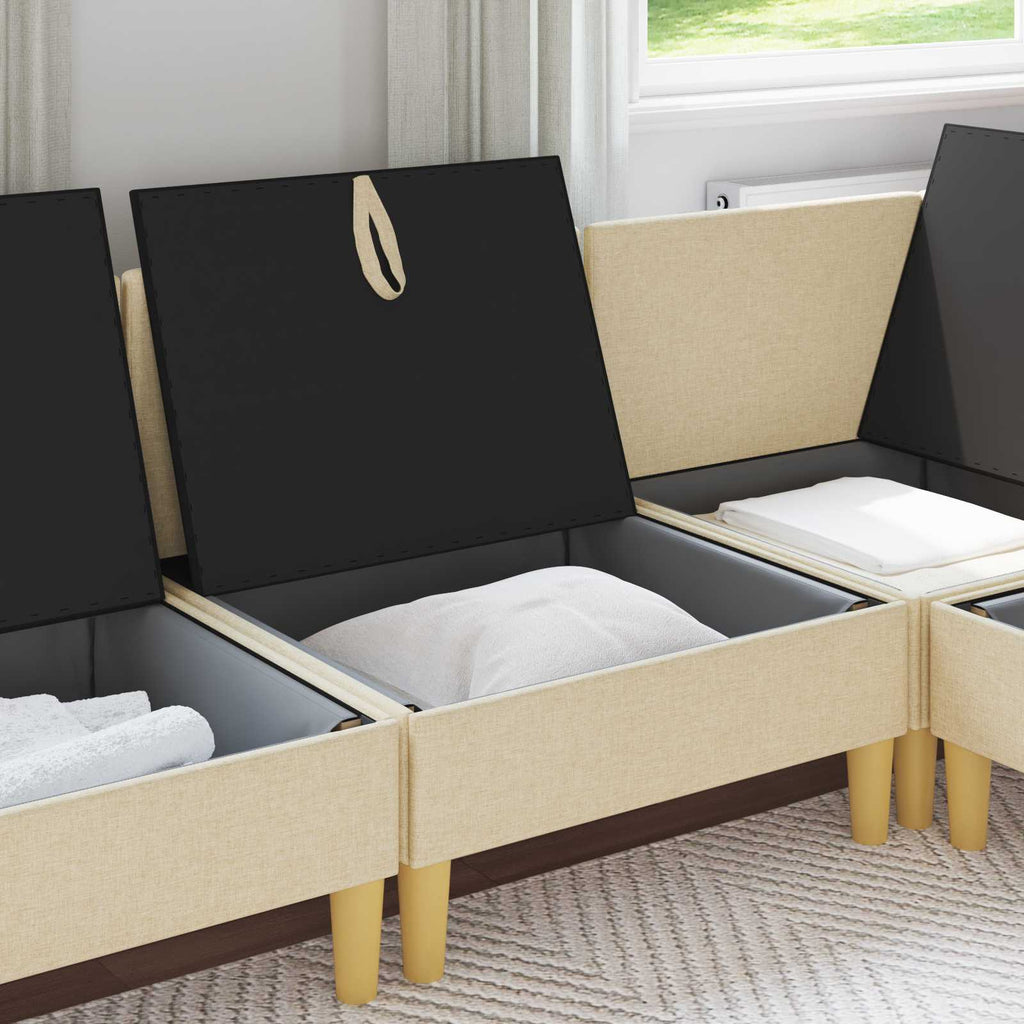 vidaXL Sofa z miejscem do przechowywania tkanina