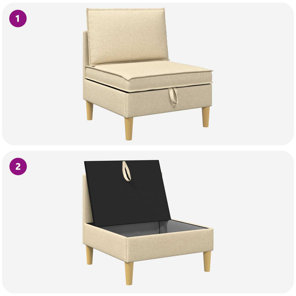 vidaXL Sofa z miejscem do przechowywania tkanina