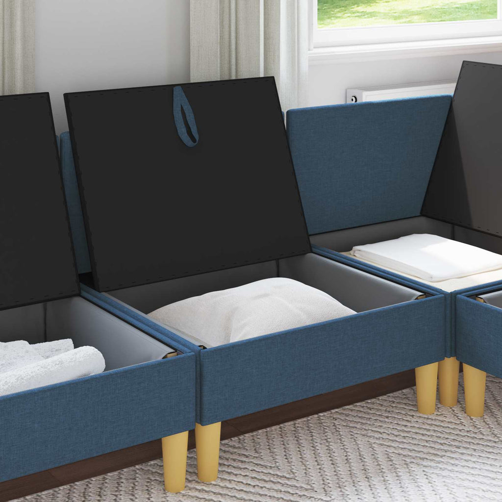 vidaXL Sofa z miejscem do przechowywania tkanina