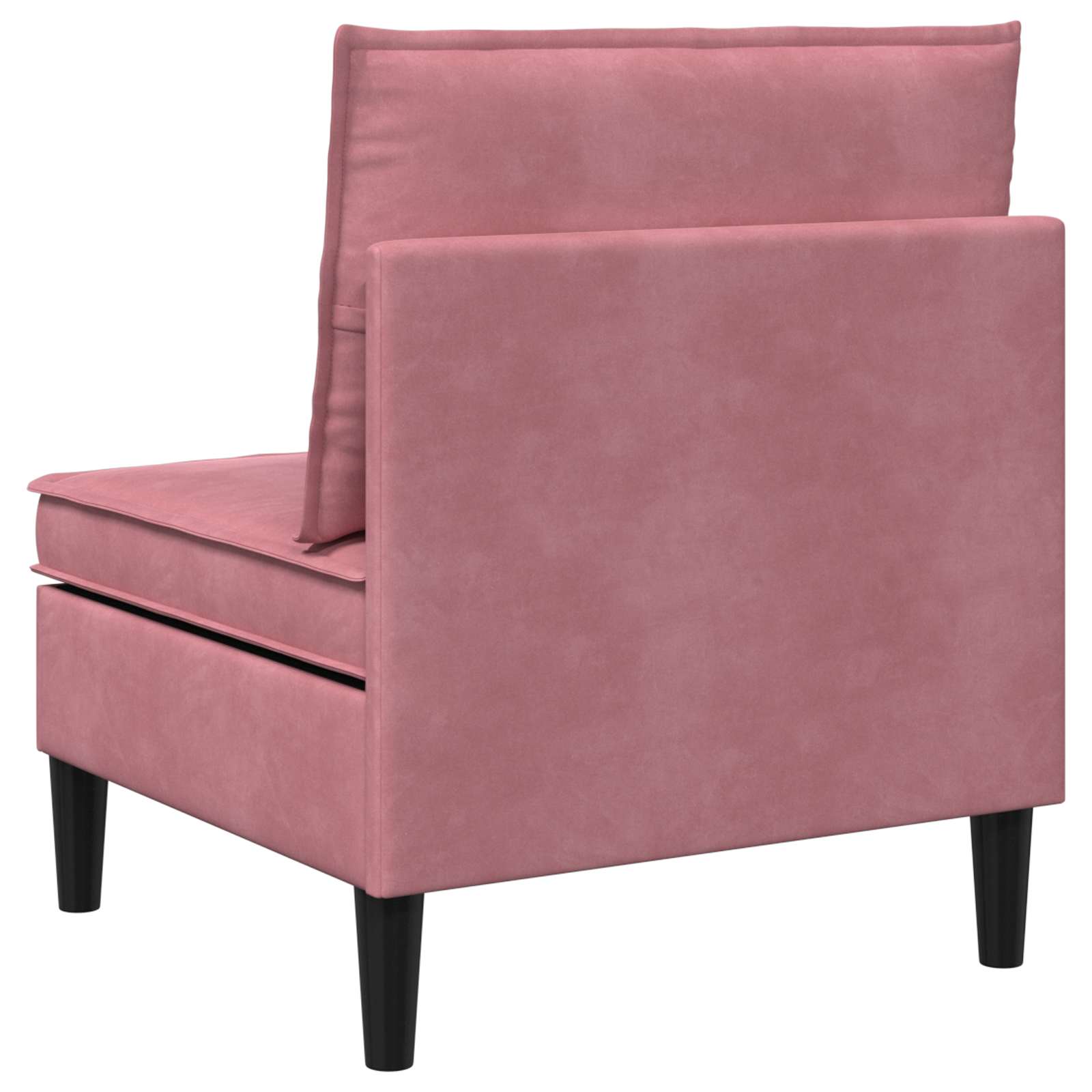 vidaXL Środkowa sofa z miejscem do przechowywania różowy Welur