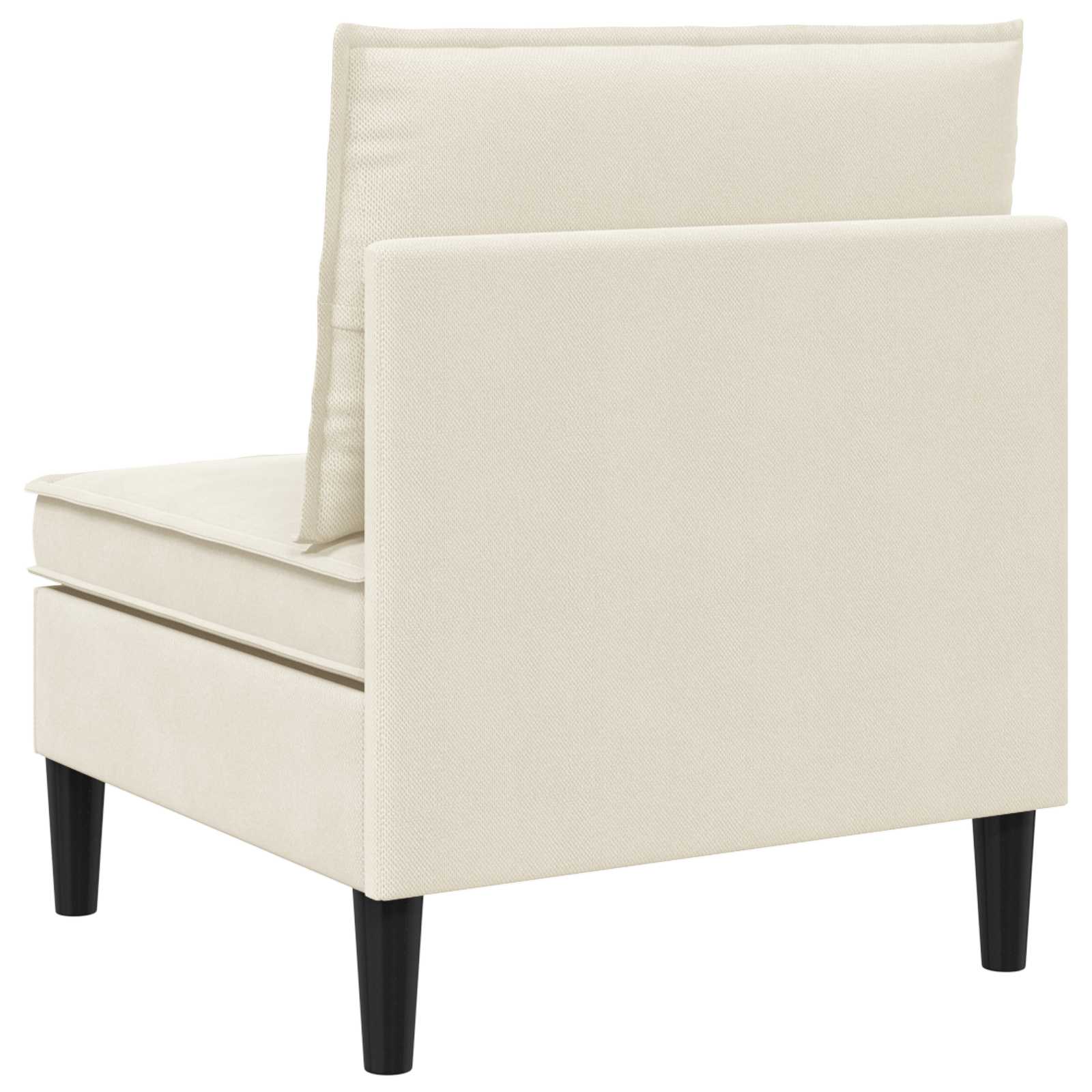 vidaXL Środkowa Sofa z Przechowywaniem kremowy Welur