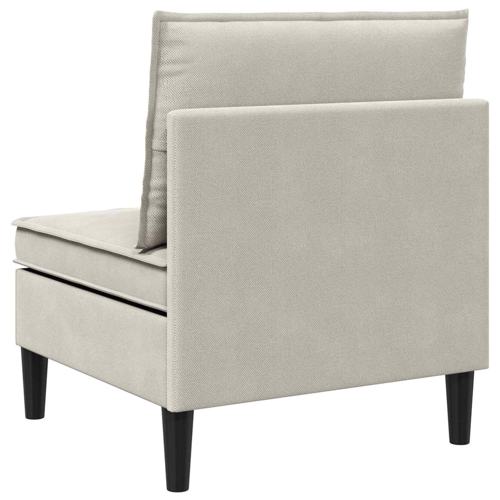 vidaXL Środkowa Sofa z Przechowywaniem Owies Welur