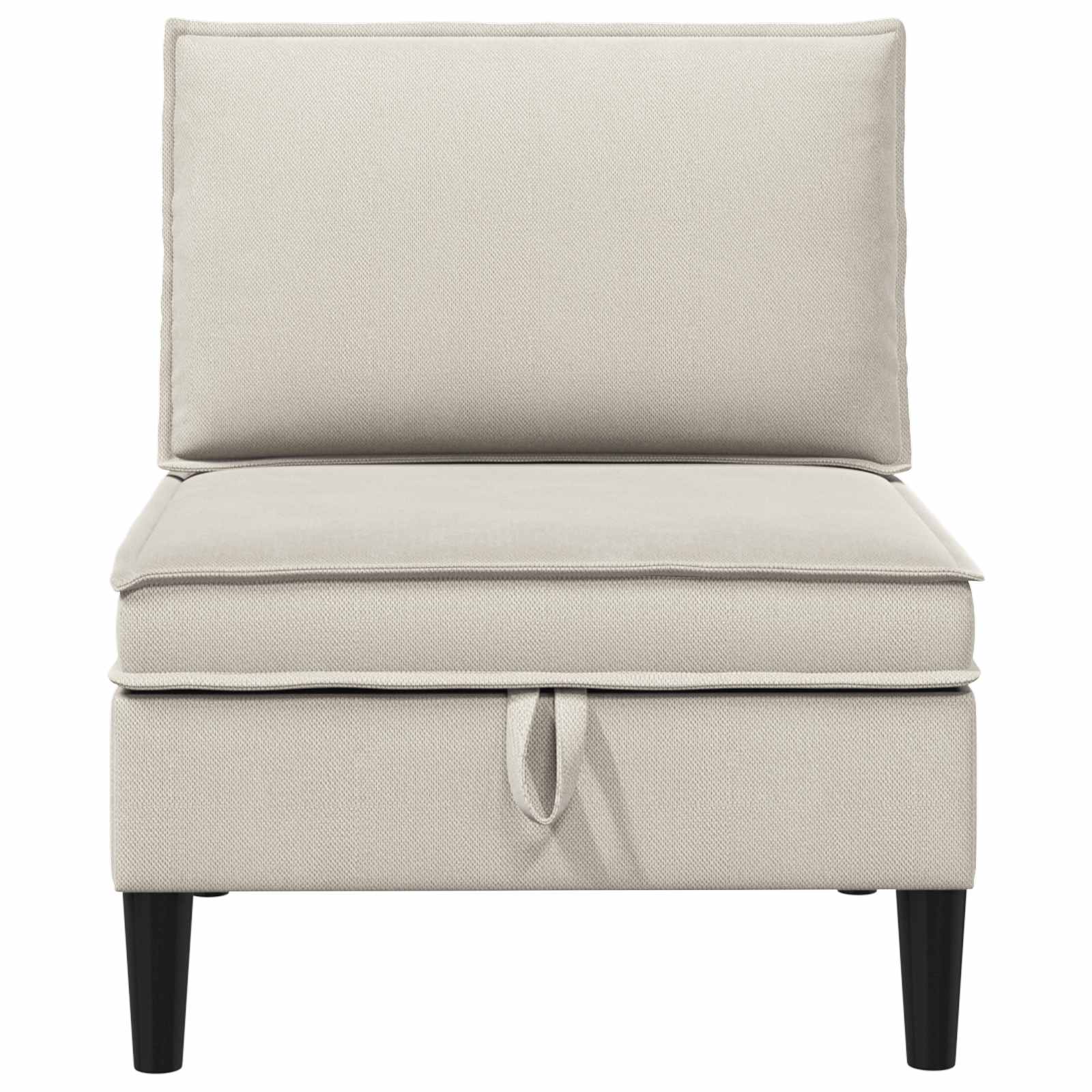 vidaXL Środkowa Sofa z Przechowywaniem Owies Welur