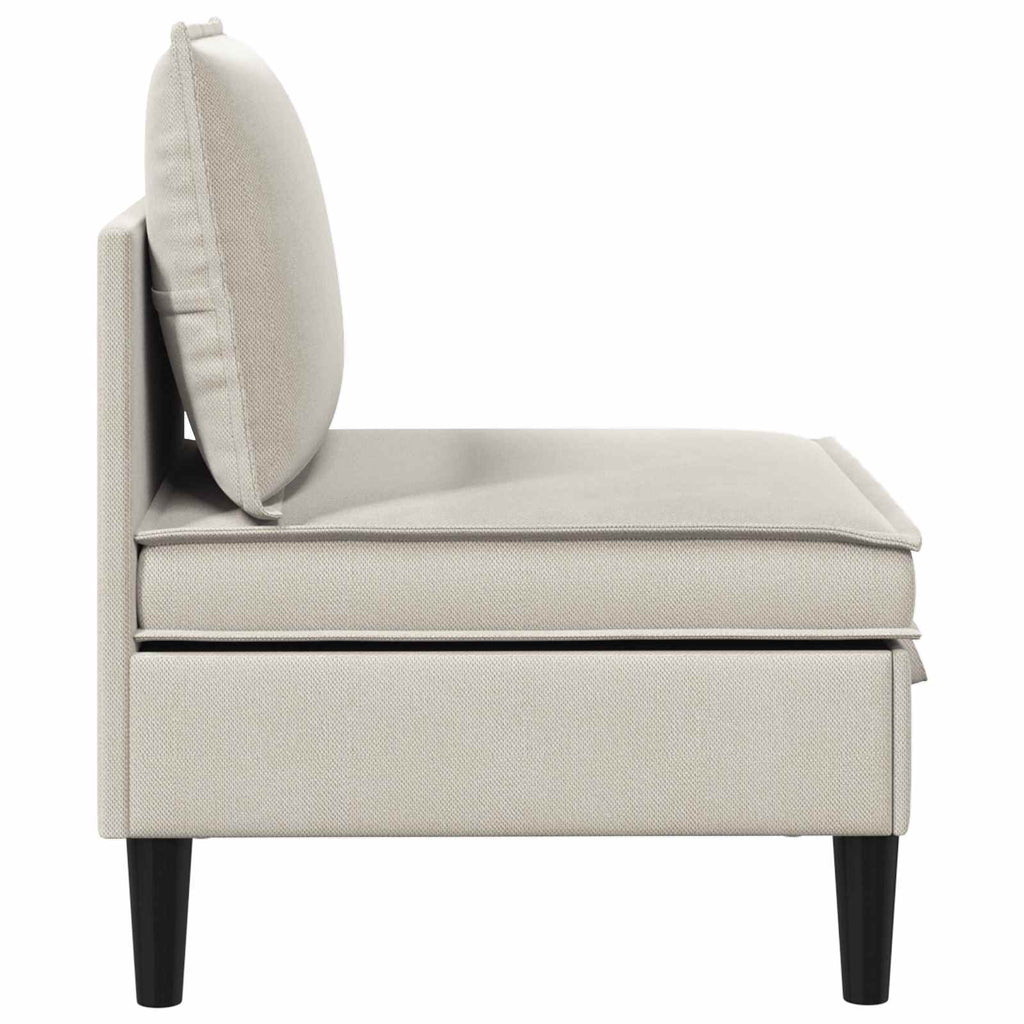 vidaXL Środkowa Sofa z Przechowywaniem Owies Welur