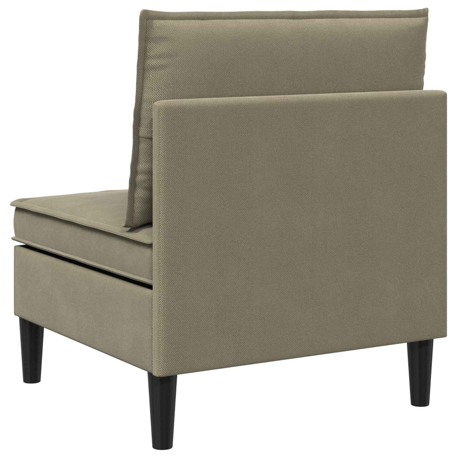 vidaXL Środkowa Sofa z Przechowywaniem Khaki Welur