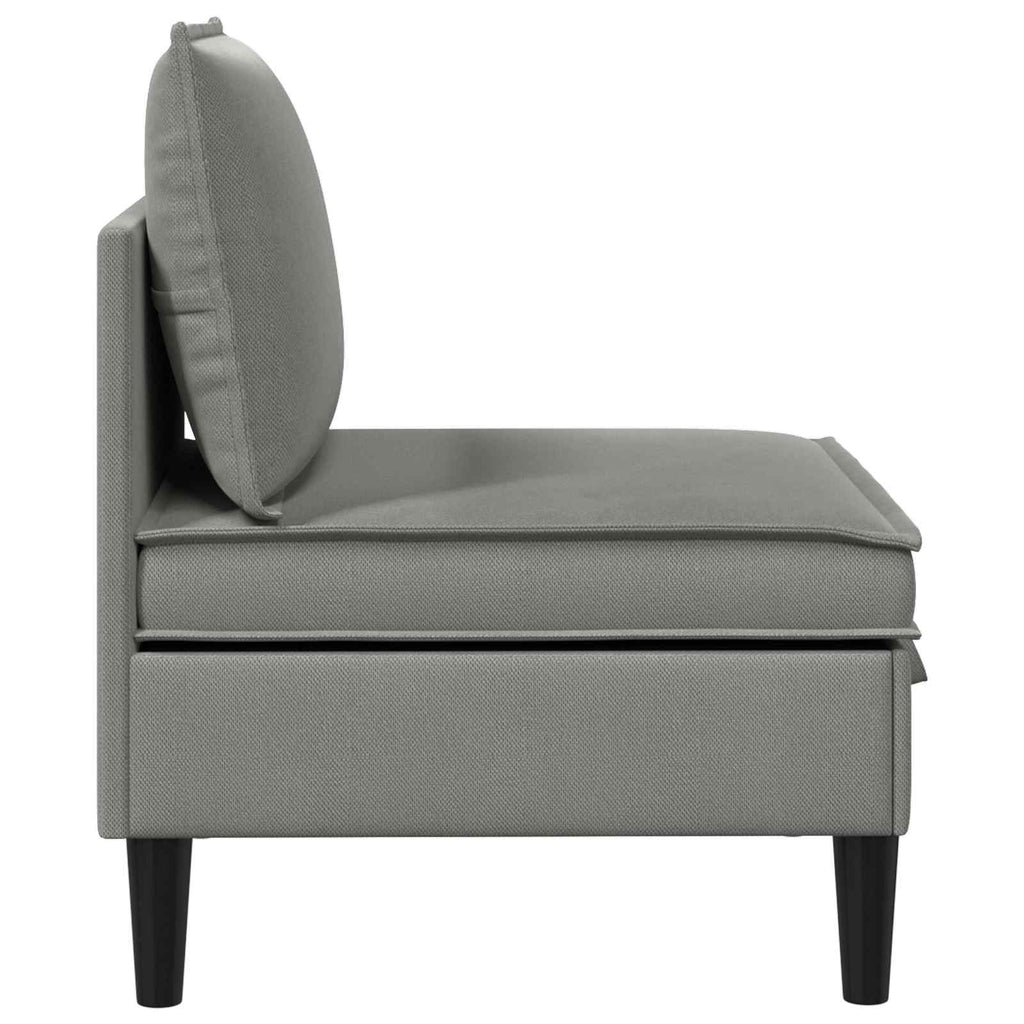vidaXL Środkowa Sofa z Przechowywaniem ciemnoszary Welur