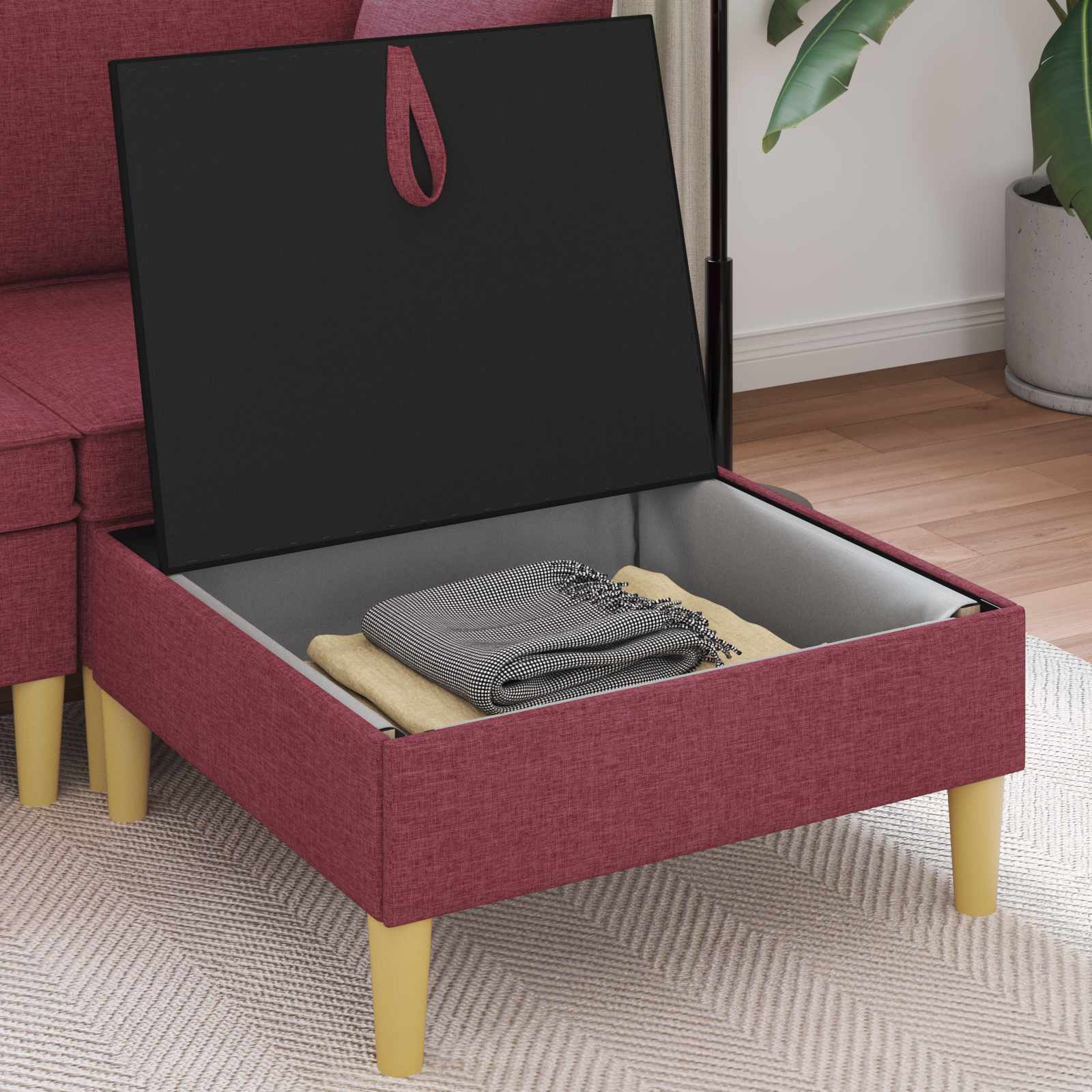vidaXL Sofa z miejscem do przechowywania tkanina