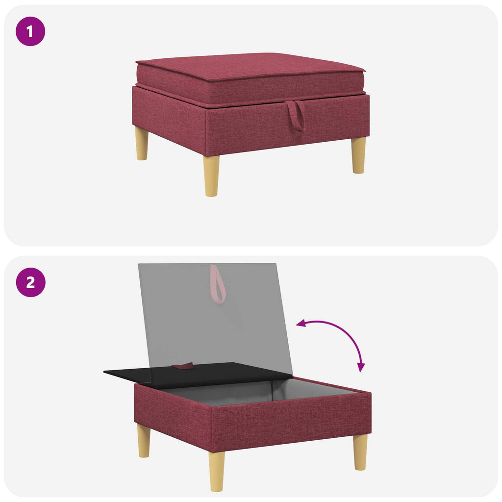 vidaXL Sofa z miejscem do przechowywania tkanina