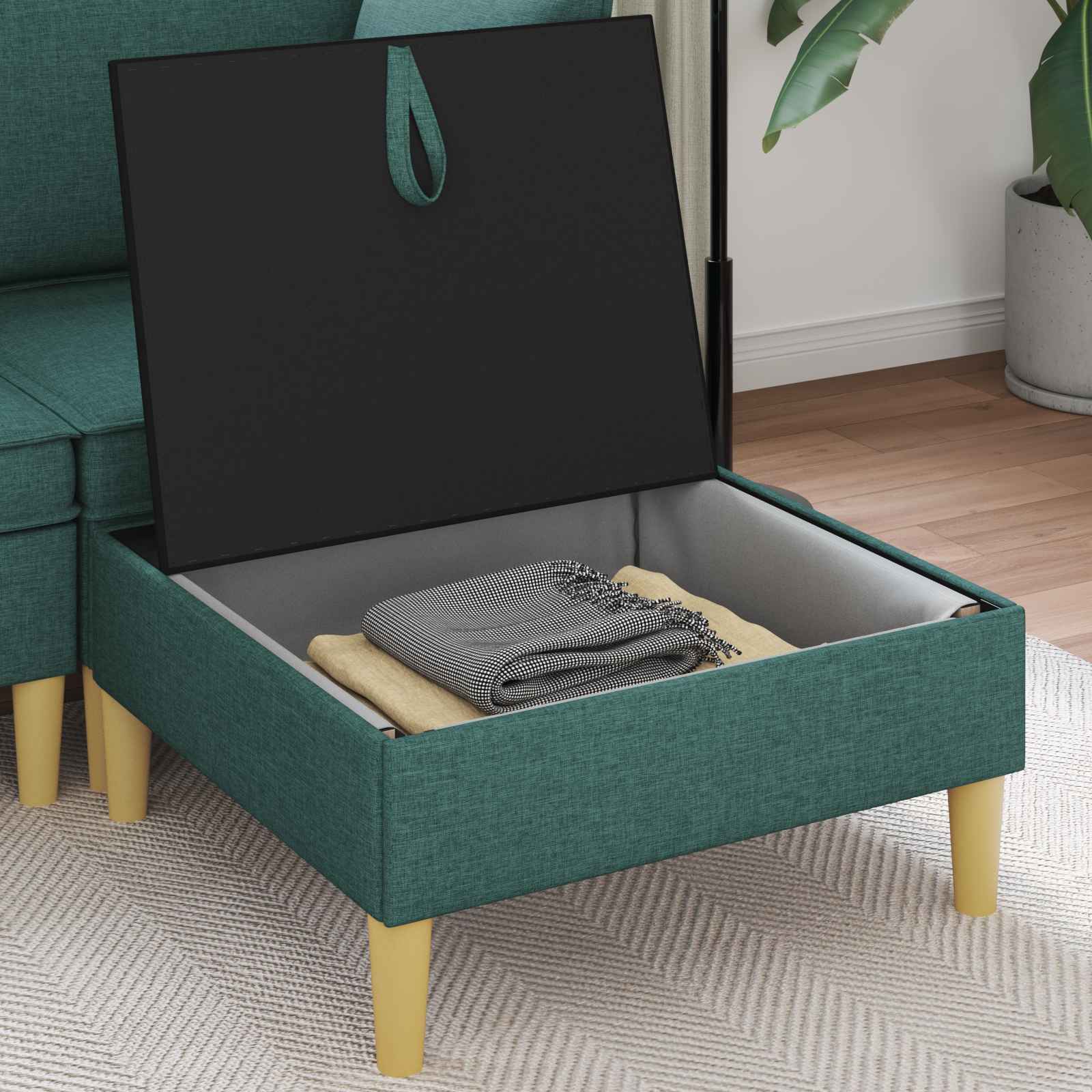 vidaXL Sofa z miejscem do przechowywania tkanina