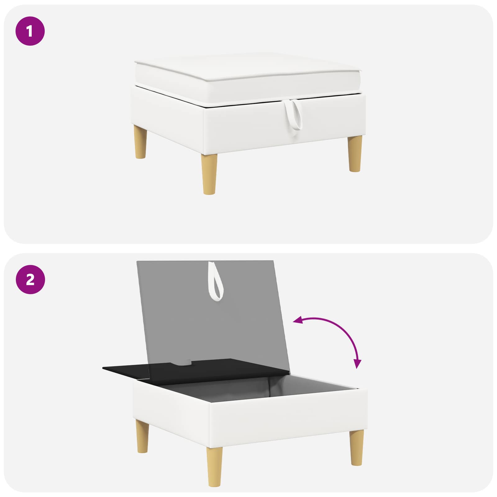 vidaXL Sofa z miejscem do przechowywania tkanina