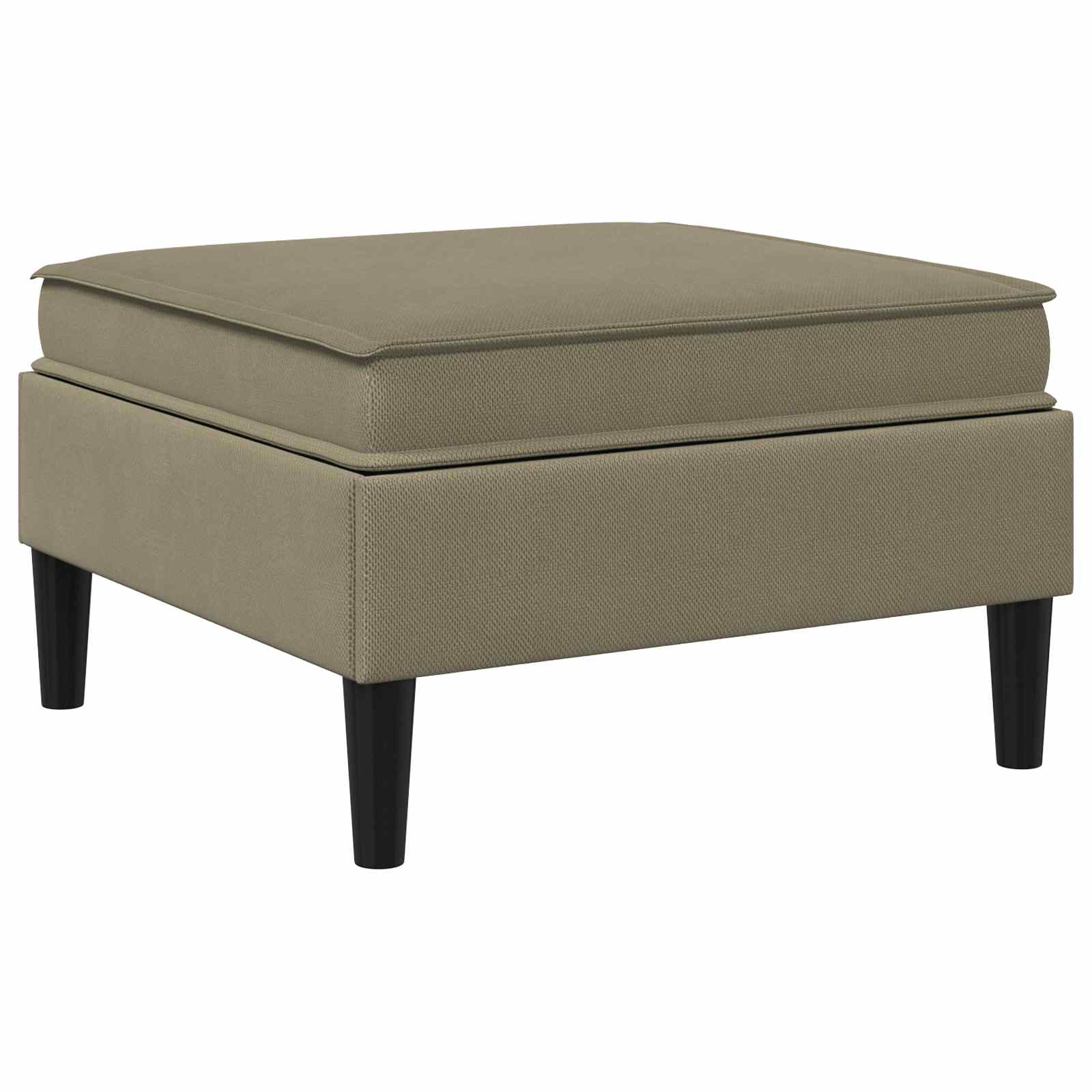 vidaXL Pufa z przechowywaniem Khaki Welur
