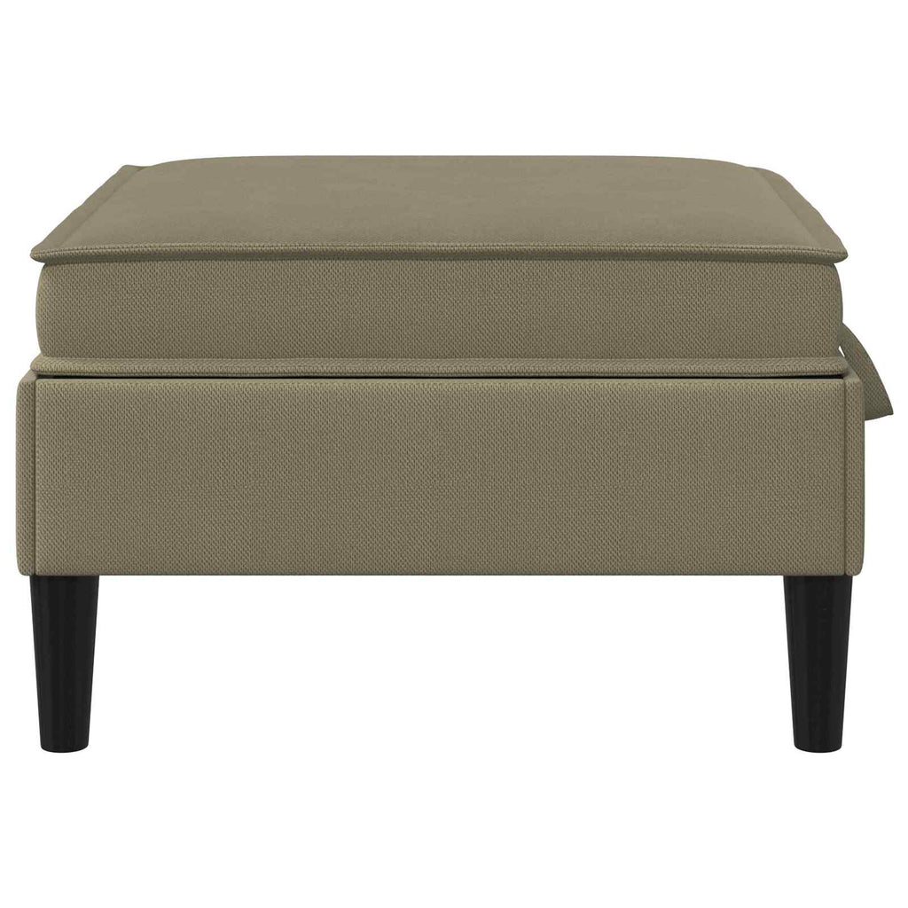 vidaXL Pufa z przechowywaniem Khaki Welur