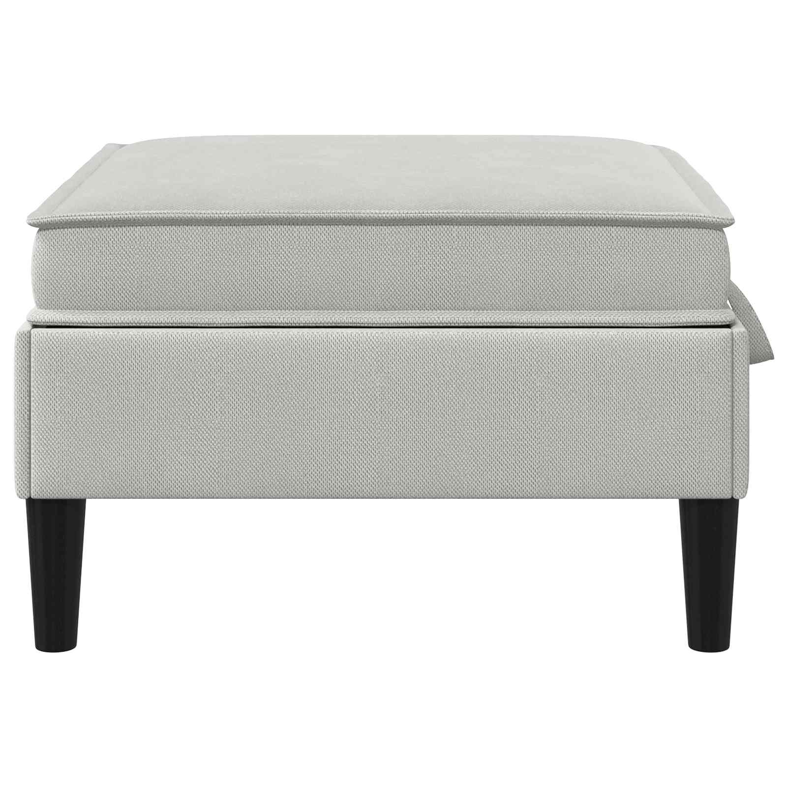 vidaXL Pufa z przechowywaniem jasnoszary Welur