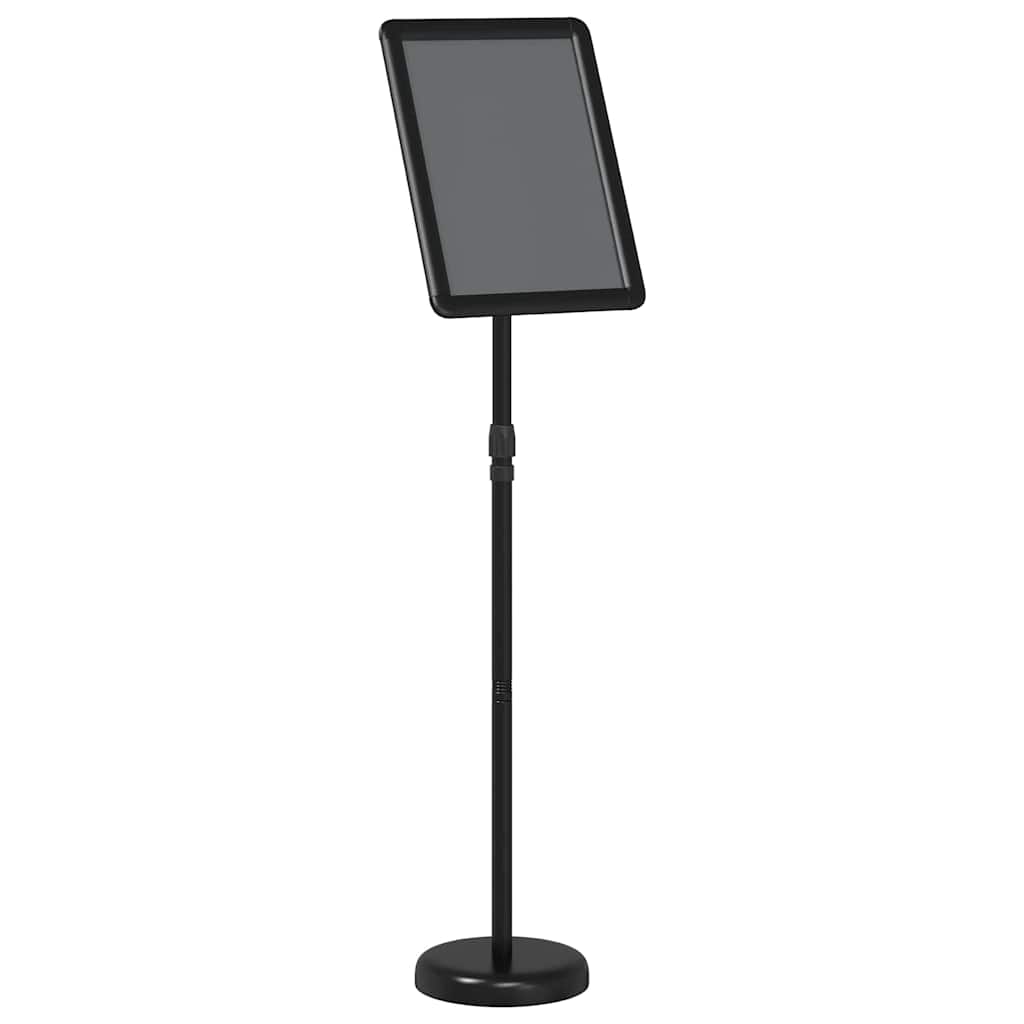 vidaXL Stoiska na targi Czarny 30 x 25 x 128 cm Aluminium