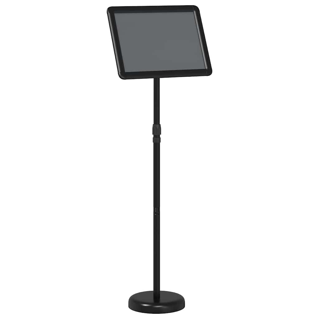 vidaXL Stoiska na targi Czarny 30 x 25 x 128 cm Aluminium