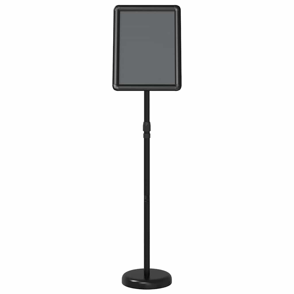 vidaXL Stoiska na targi Czarny 30 x 25 x 128 cm Aluminium