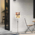 vidaXL Stoiska na targi Srebrny 30 x 25 x 128 cm Aluminium
