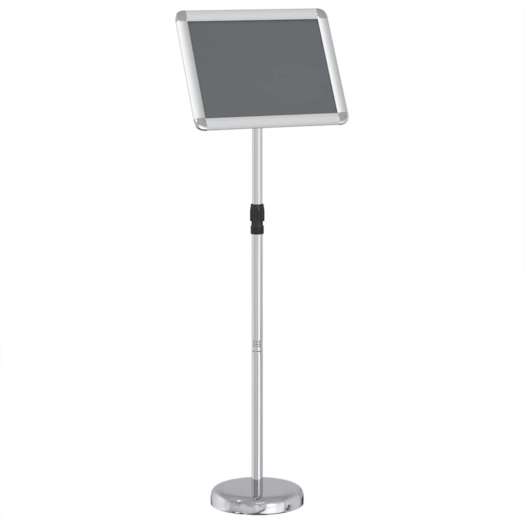 vidaXL Stoiska na targi Srebrny 30 x 25 x 128 cm Aluminium