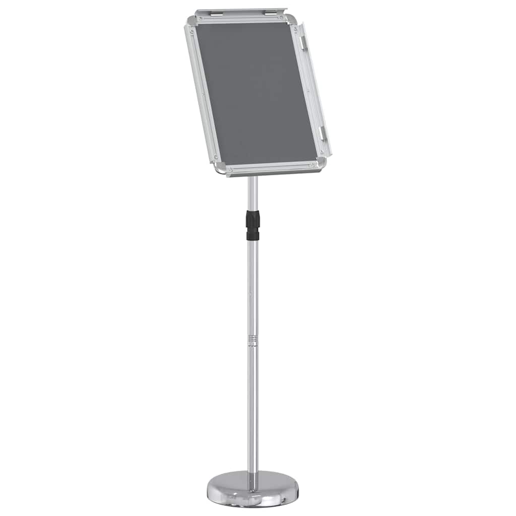 vidaXL Stoiska na targi Srebrny 30 x 25 x 128 cm Aluminium