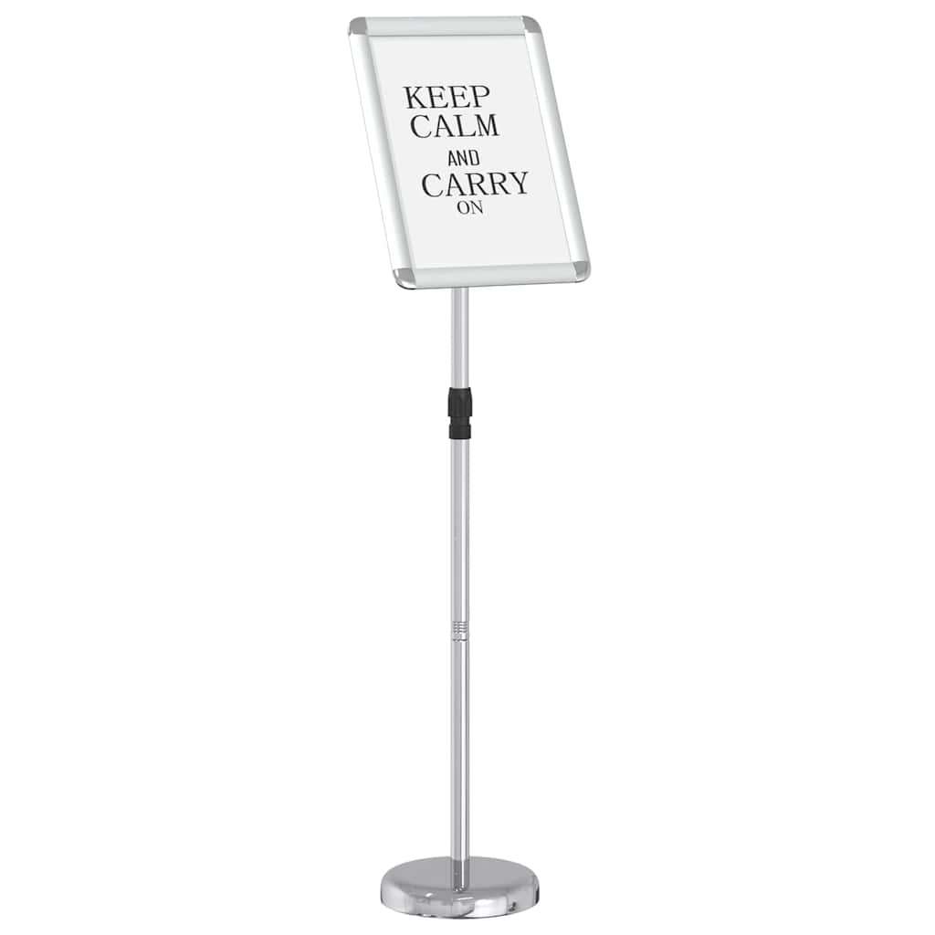 vidaXL Stoiska na targi Srebrny 30 x 25 x 128 cm Aluminium