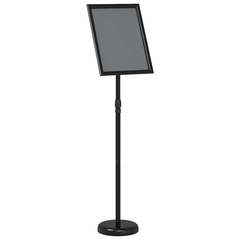 vidaXL Stoiska na targi Czarny 25 x 25 x 125 cm Aluminium