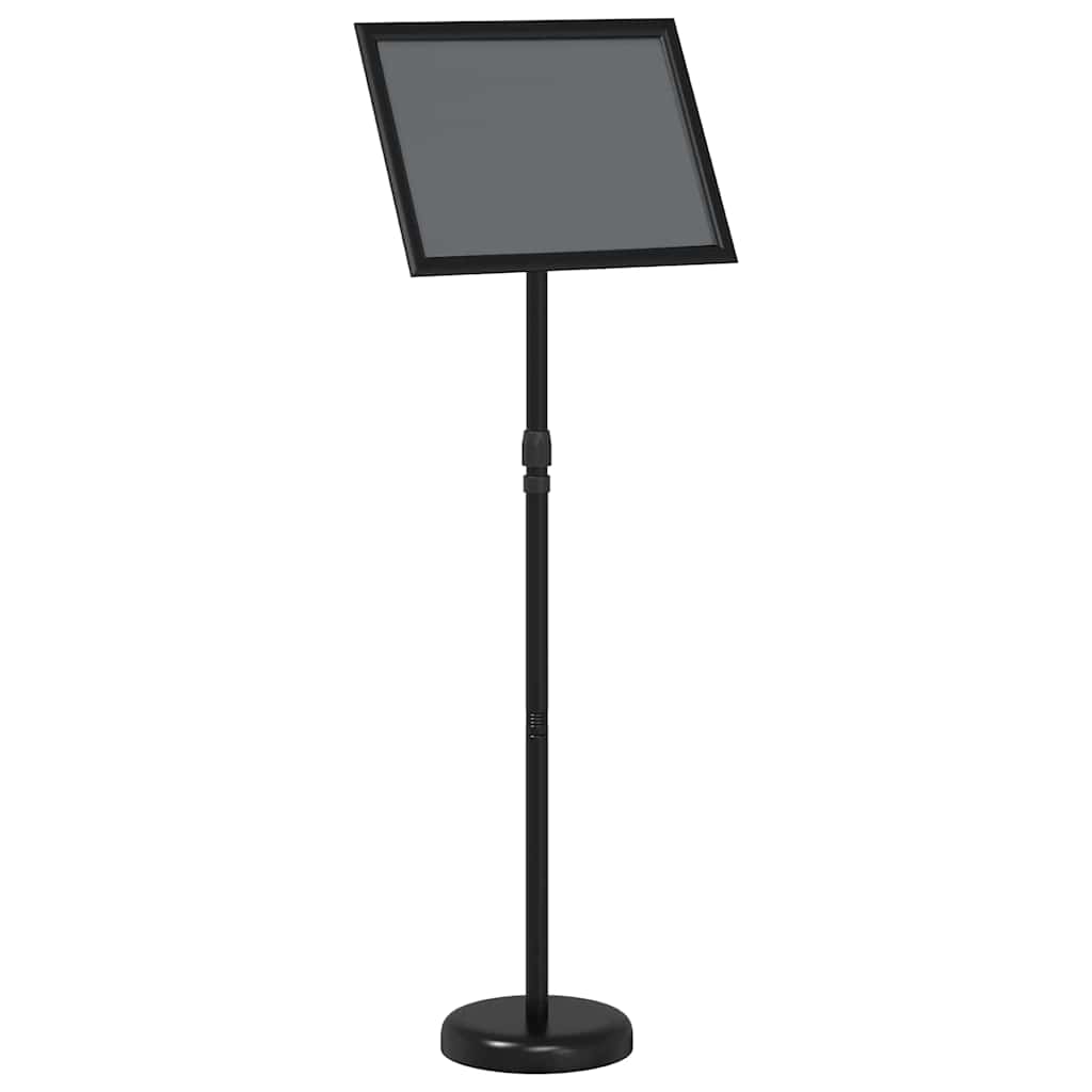 vidaXL Stoiska na targi Czarny 25 x 25 x 125 cm Aluminium
