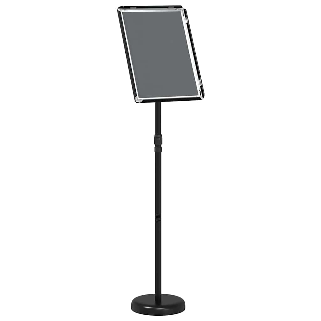 vidaXL Stoiska na targi Czarny 25 x 25 x 125 cm Aluminium