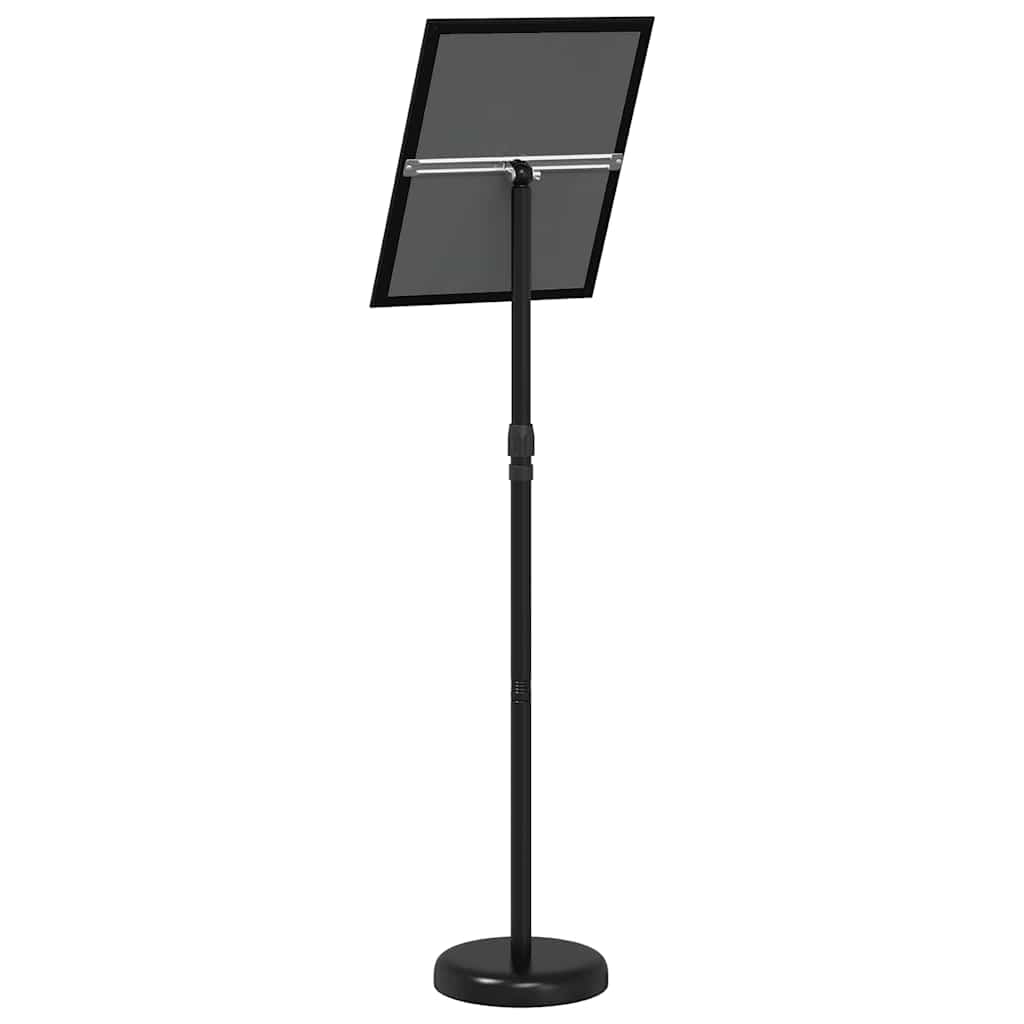 vidaXL Stoiska na targi Czarny 25 x 25 x 125 cm Aluminium