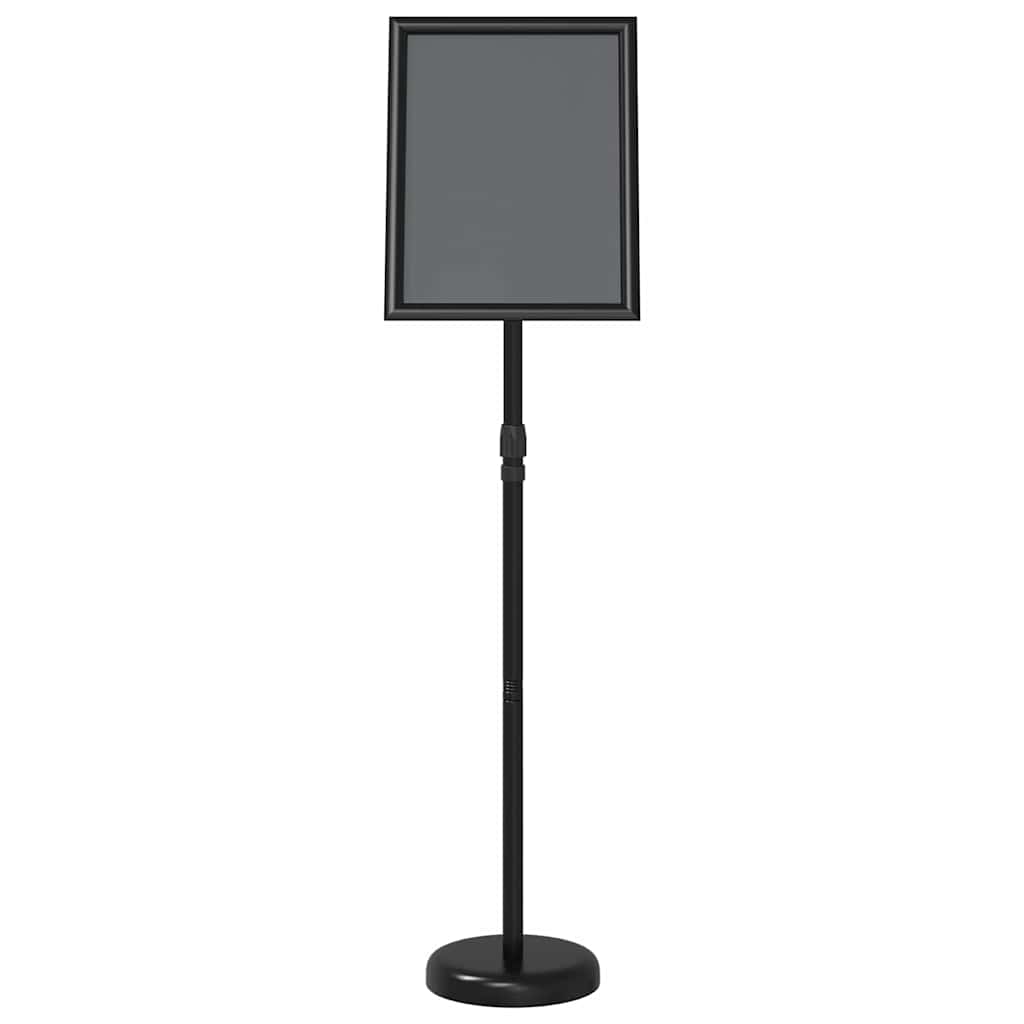 vidaXL Stoiska na targi Czarny 25 x 25 x 125 cm Aluminium