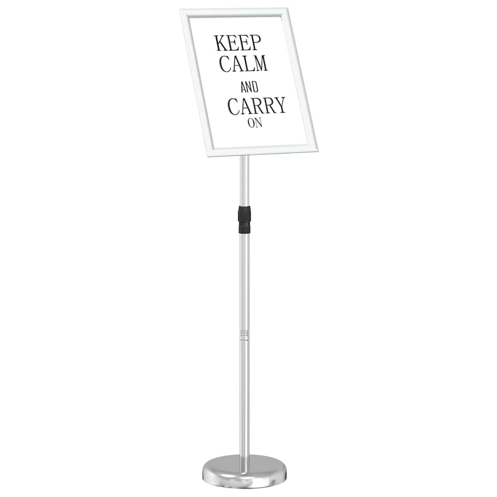 vidaXL Stoiska na targi Srebrny 30 x 25 x 128 cm Aluminium