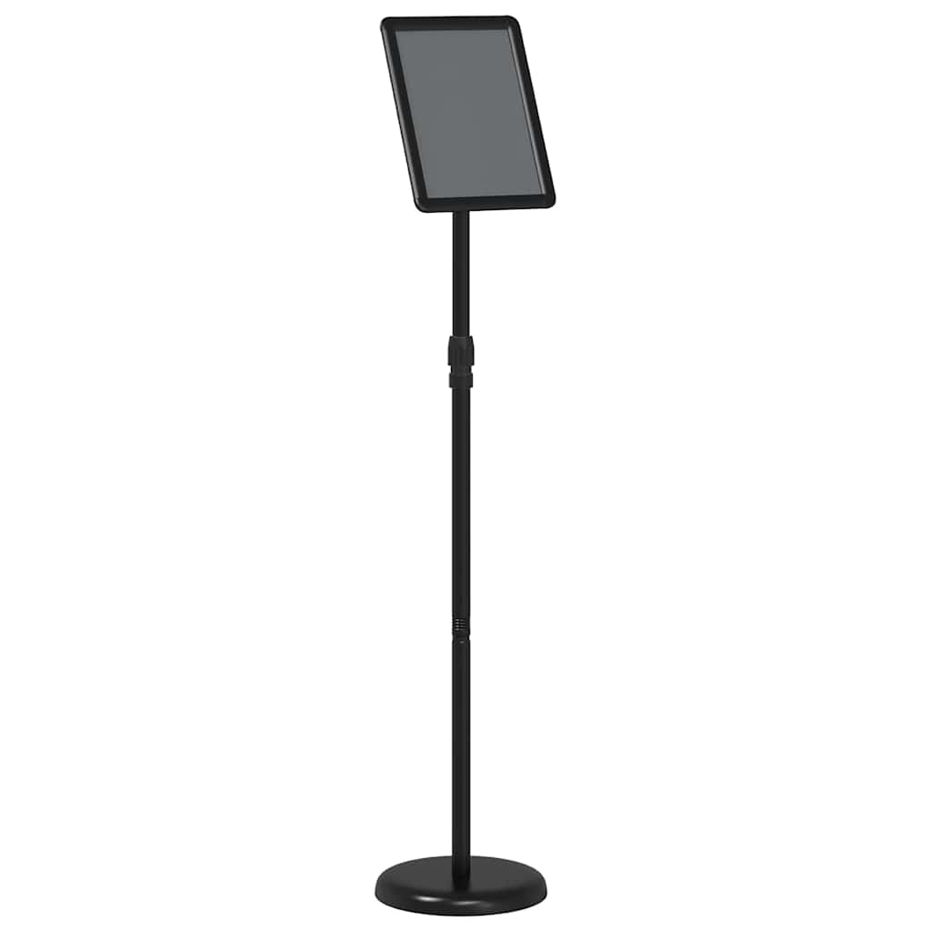 vidaXL Stoiska na targi Czarny 25 x 25 x 125 cm Aluminium