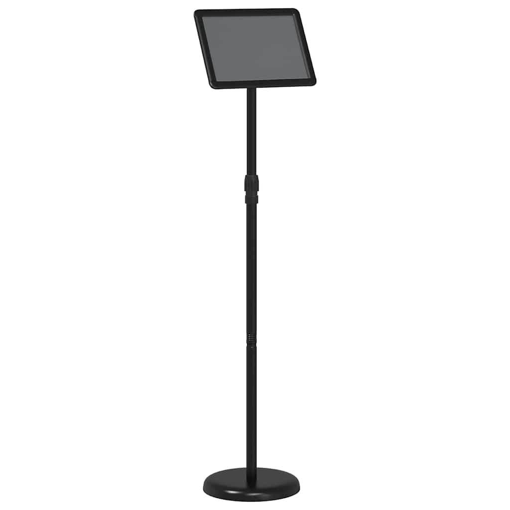 vidaXL Stoiska na targi Czarny 25 x 25 x 125 cm Aluminium