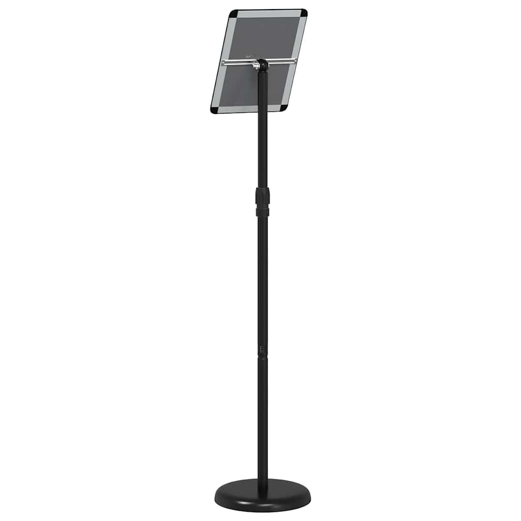 vidaXL Stoiska na targi Czarny 25 x 25 x 125 cm Aluminium