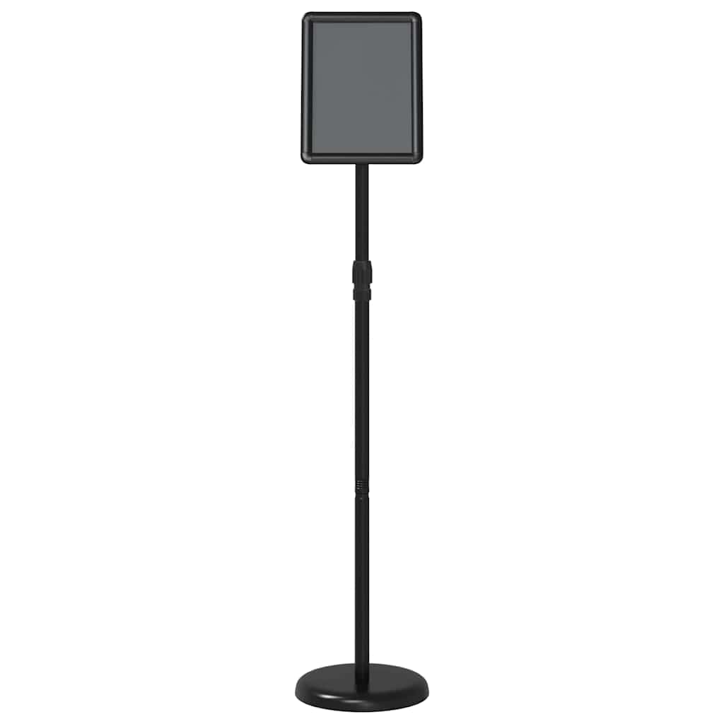 vidaXL Stoiska na targi Czarny 25 x 25 x 125 cm Aluminium