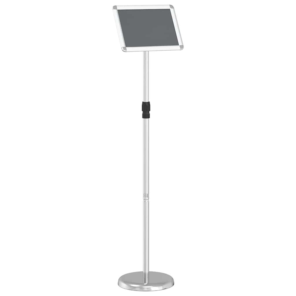 vidaXL Stoiska na targi Srebrny 25 x 25 x 125 cm Aluminium