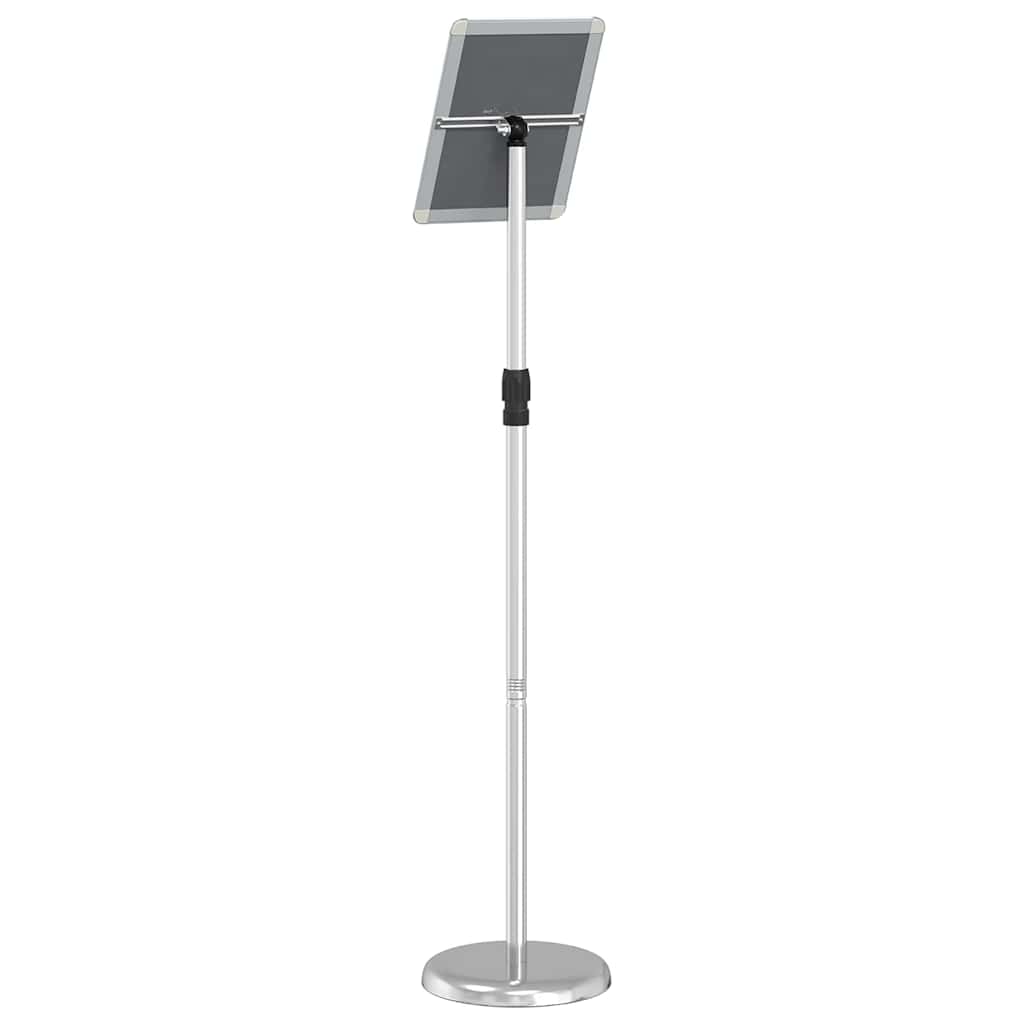 vidaXL Stoiska na targi Srebrny 25 x 25 x 125 cm Aluminium
