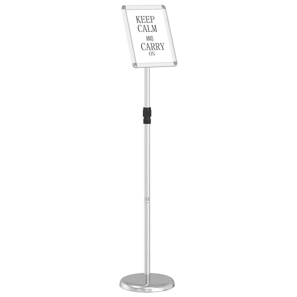 vidaXL Stoiska na targi Srebrny 25 x 25 x 125 cm Aluminium