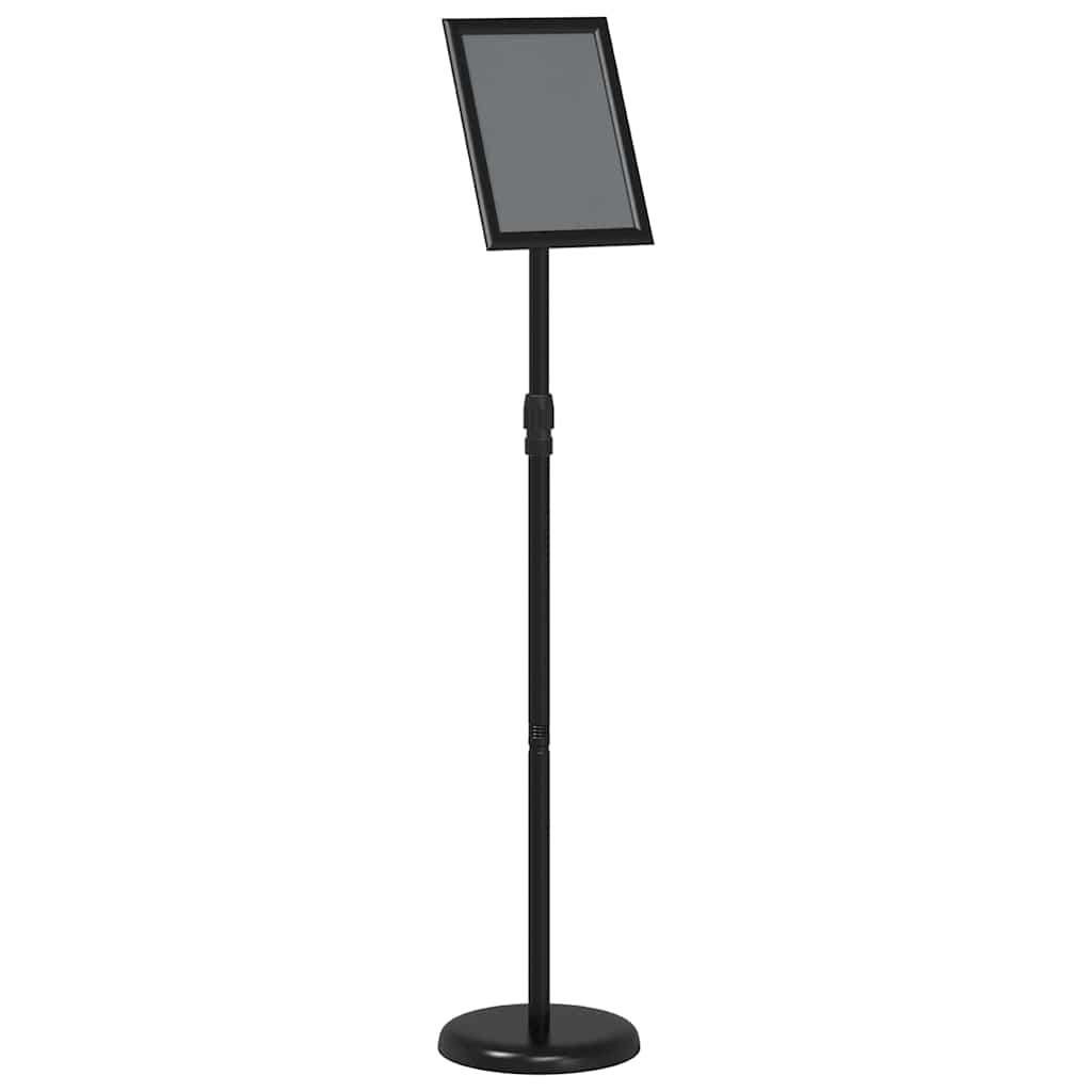vidaXL Stoiska na targi Czarny 25 x 25 x 125 cm Aluminium