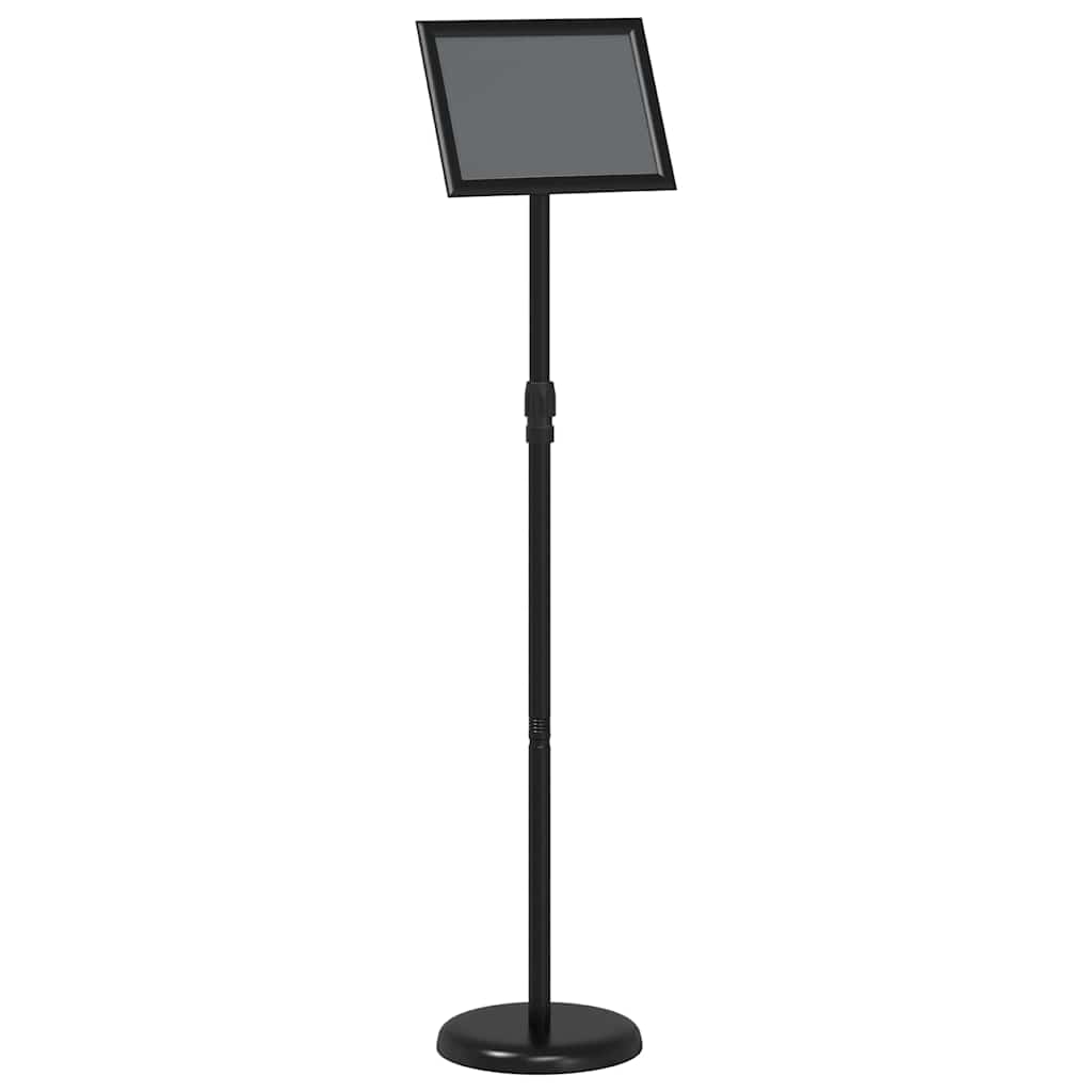 vidaXL Stoiska na targi Czarny 25 x 25 x 125 cm Aluminium