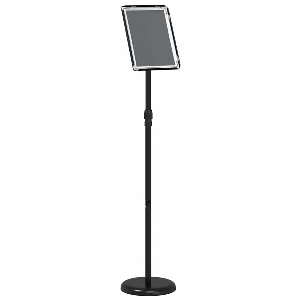 vidaXL Stoiska na targi Czarny 25 x 25 x 125 cm Aluminium