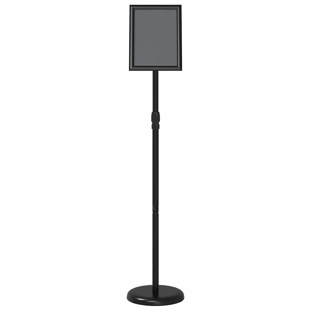 vidaXL Stoiska na targi Czarny 25 x 25 x 125 cm Aluminium