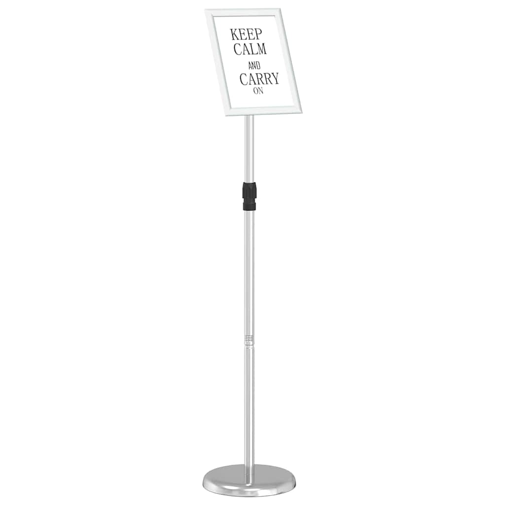 vidaXL Stoiska na targi Srebrny 25 x 25 x 125 cm Aluminium