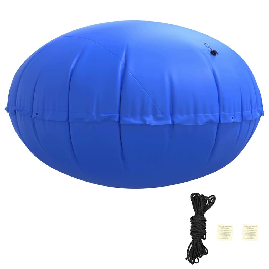 vidaXL Poduszka basenowa na zimę Niebieski Ø 220 x 140 cm PVC