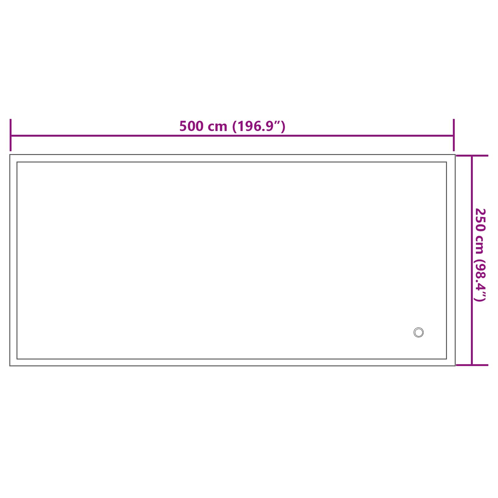 vidaXL Poduszka basenowa na zimę Niebieski 460 x 230 x 160 cm PVC