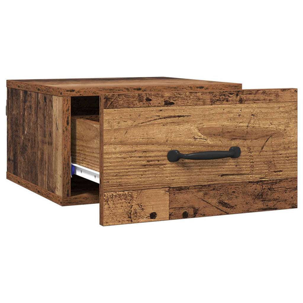 vidaXL Szafka Nocna Stare drewno 35 x 35 x 20 cm Drewno inżynieryjne