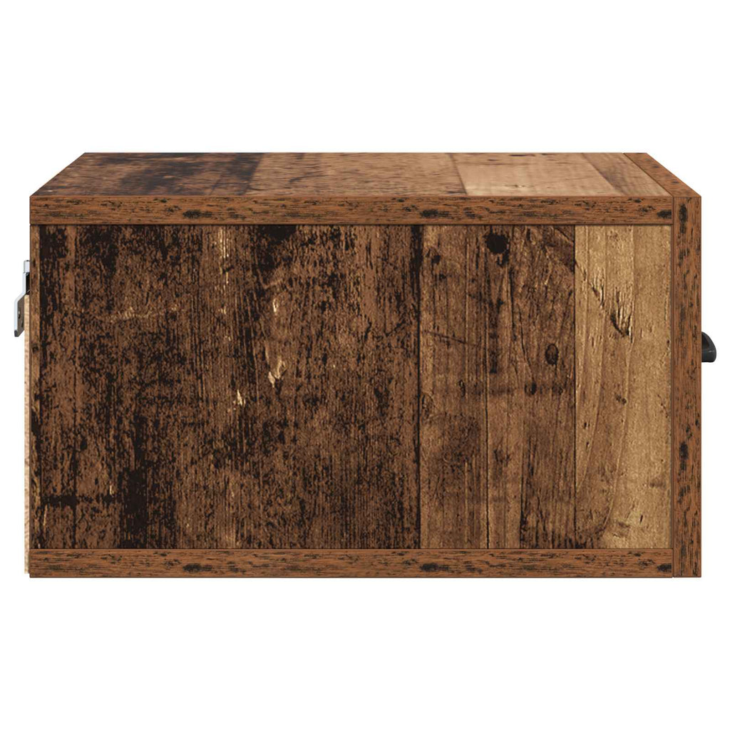vidaXL Szafka Nocna z szufladą Stare drewno 35 x 35 x 20 cm